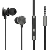 Wired in-ear headphones with powerful bass HiFi Wired Series JR-EW03 dark gray