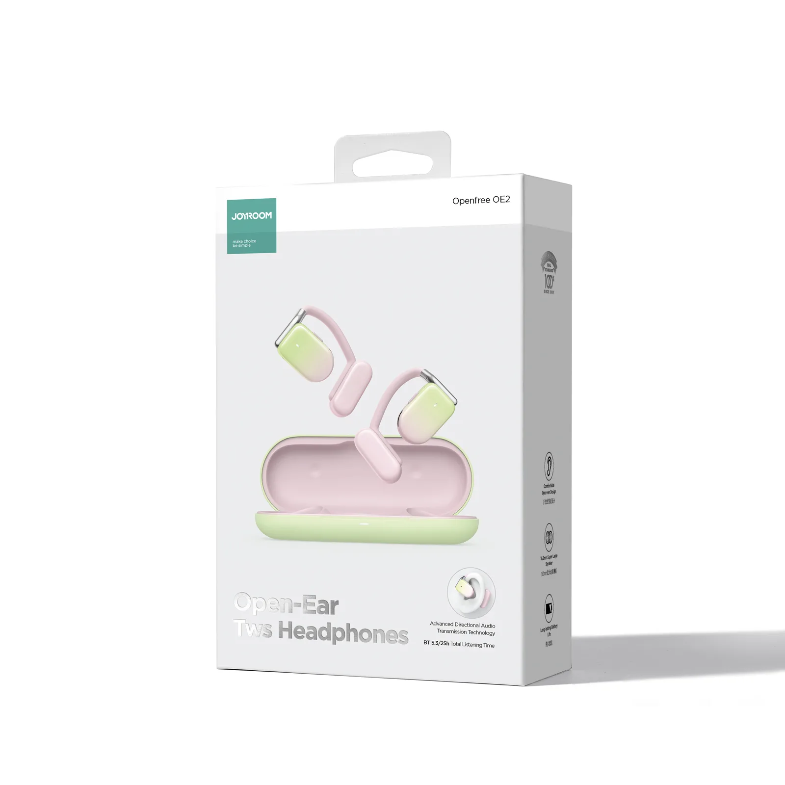 TWS Openfree JR-OE2 Wireless Headphones, Pink 7