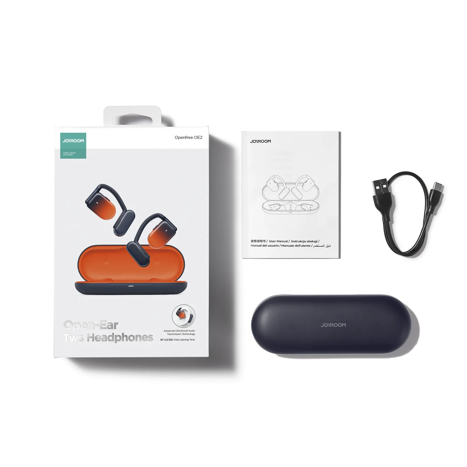 Openfree JR-OE2 Orange TWS Wireless Earbuds 8
