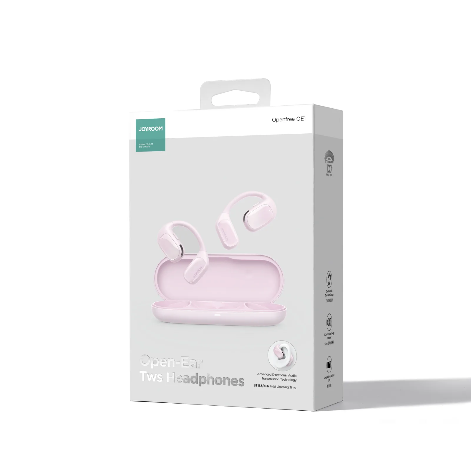 Căști wireless supraauriculare Openfree JR-OE1, roz 3