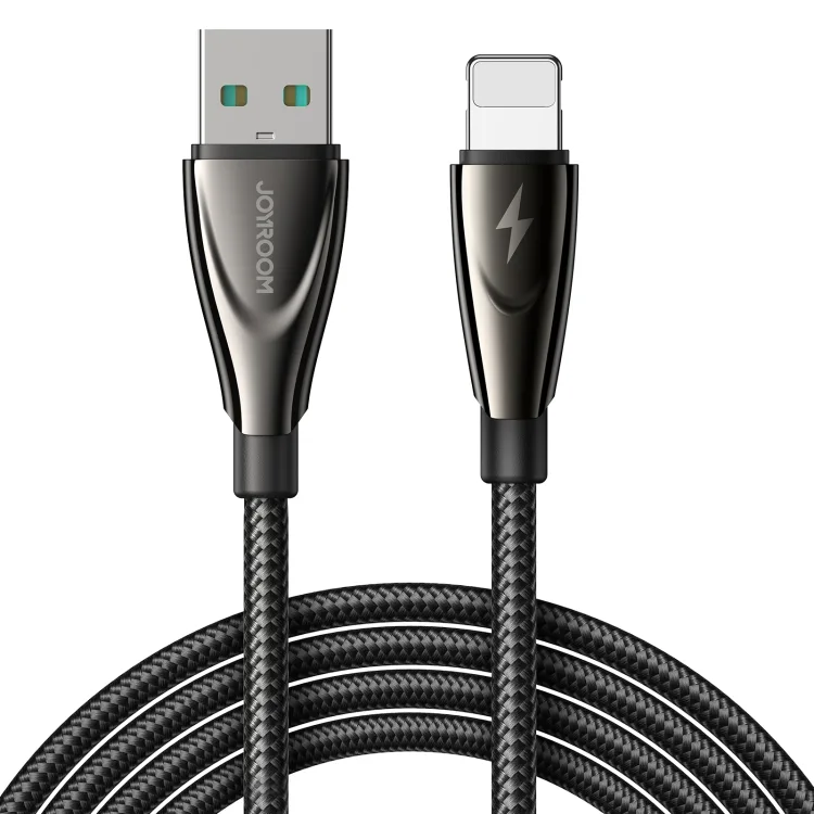 Pioneer sorozatú USB-A–Lightning kábel iPhone-hoz, 3 A, 1,2 m, fekete