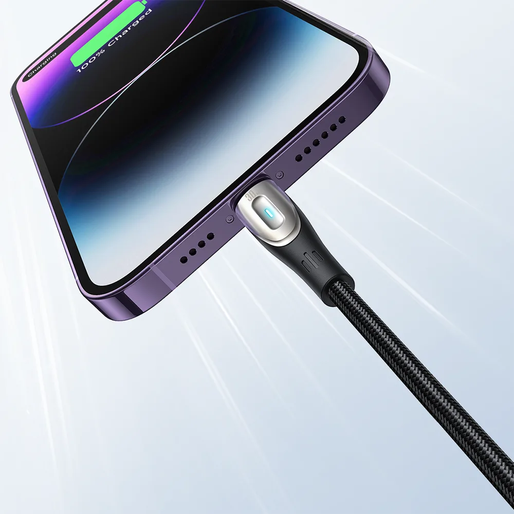 Pioneer Series USB-A na Lightning kabel za iPhone, 3A, 1,2 m, crni 2