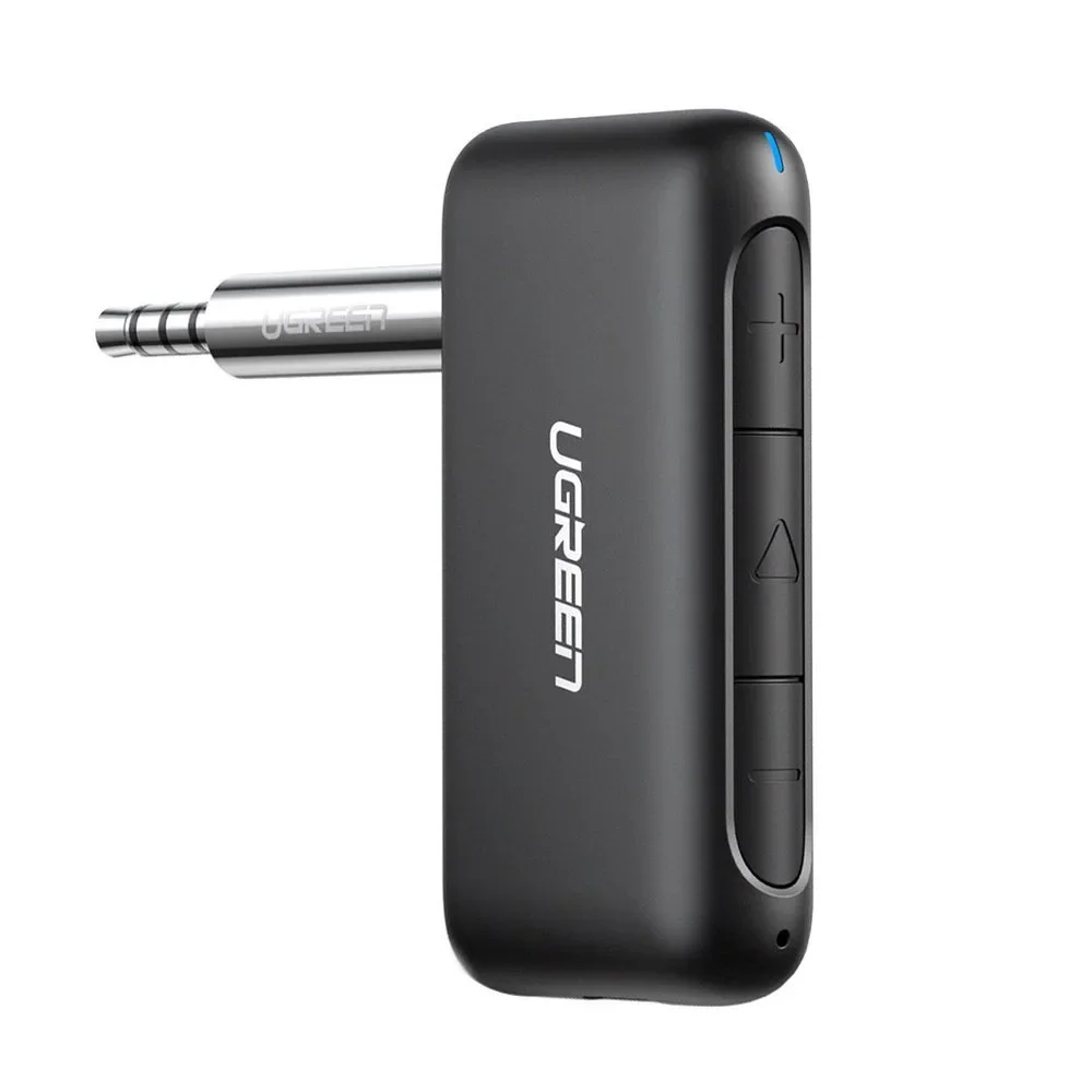 Receptor audio auto Bluetooth 5.0 cu mini jack AUX, negru Receptor audio auto Bluetooth 5.0 cu mini jack AUX, negru