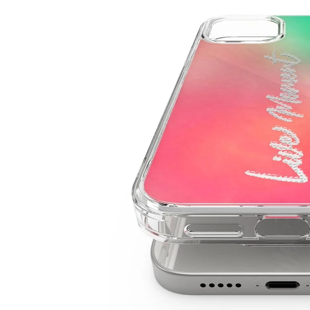 Fusion Design rózsaszín és zöld gélkeretes páncélos tok iPhone 12 Pro Max-hoz 2