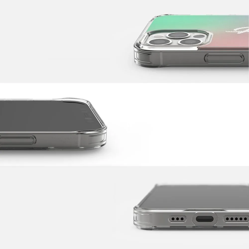 Fusion Design rózsaszín és zöld gélkeretes páncélos tok iPhone 12 Pro Max-hoz 4