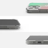 Husă blindată cu cadru din gel Fusion Design roz și verde pentru iPhone 12 Pro Max 4