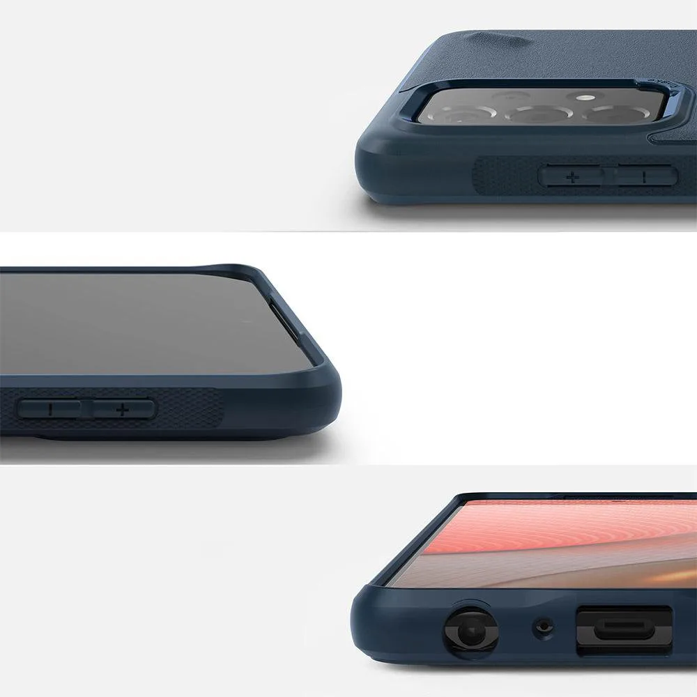Odolné vystužené puzdro pre GALAXY A72 ONYX v tmavomodrej farbe 2