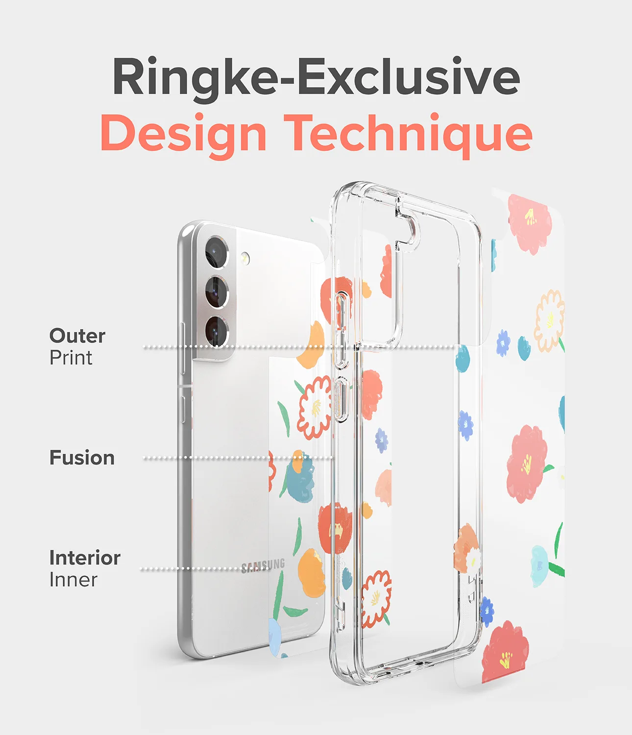 Galaxy S22+ Fusion Design Seoul prozirna oklopna futrola s gel okvirom 9