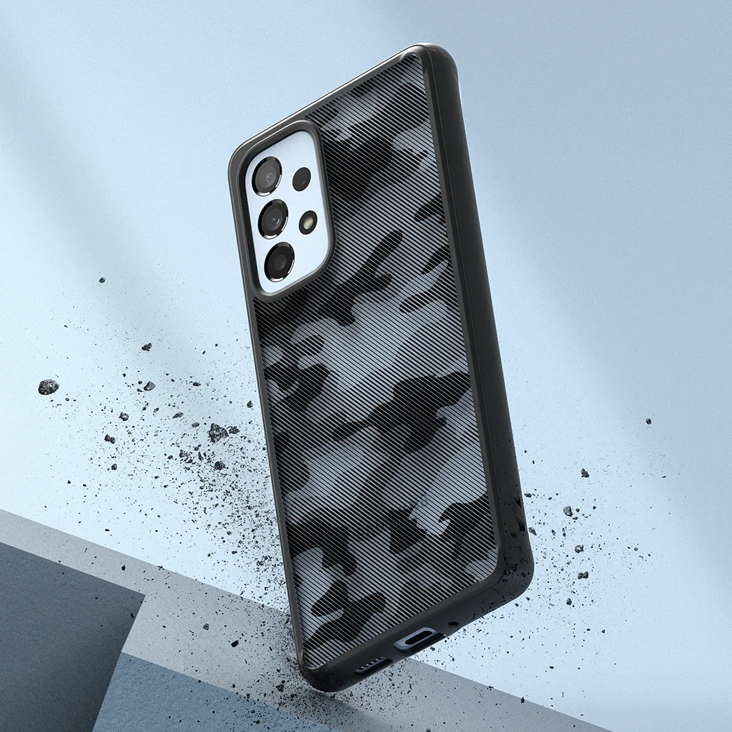 Galaxy A73 Fusion matt fekete gélkeretes tok 5