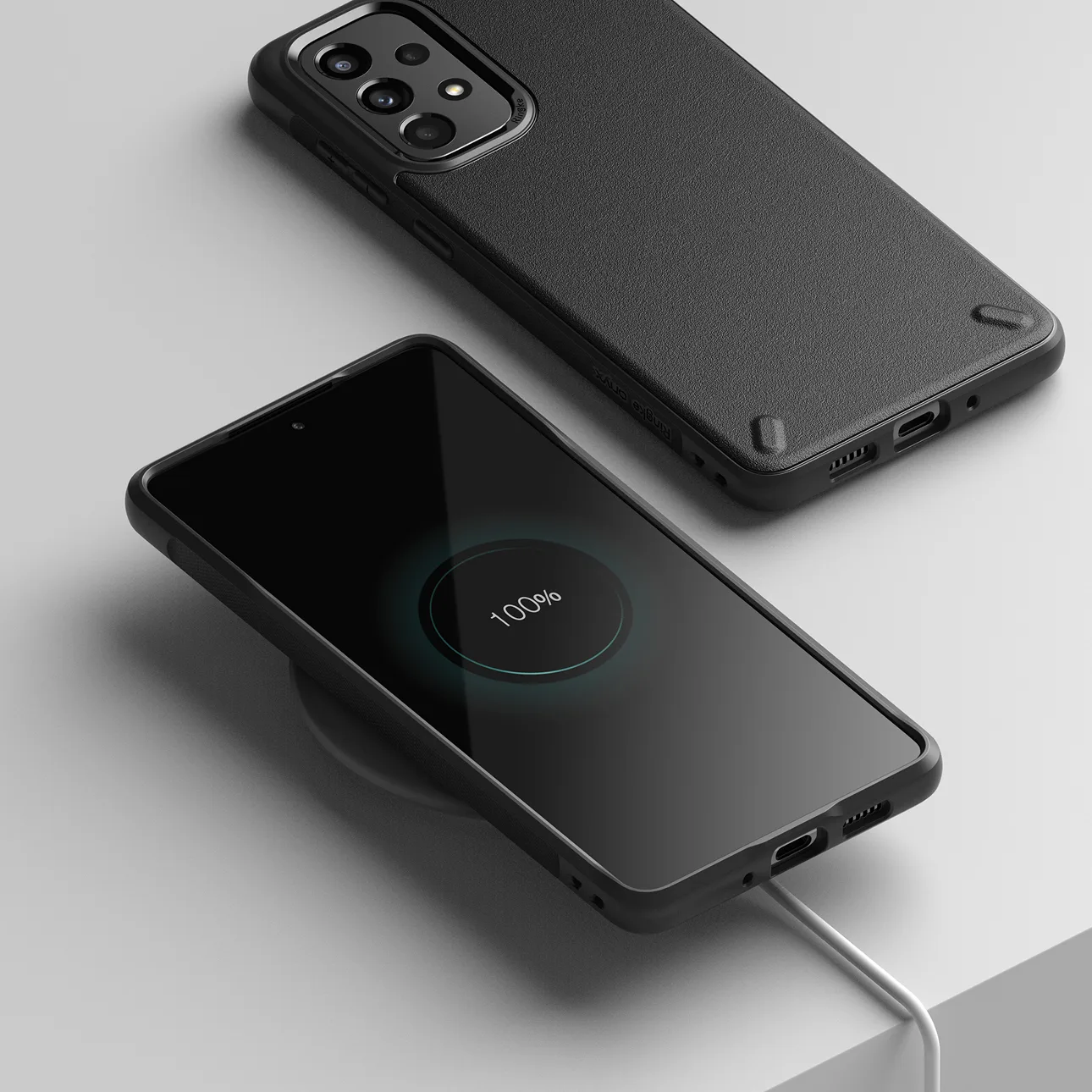 Tartós és rugalmas Galaxy A73 Onyx fekete tok 7