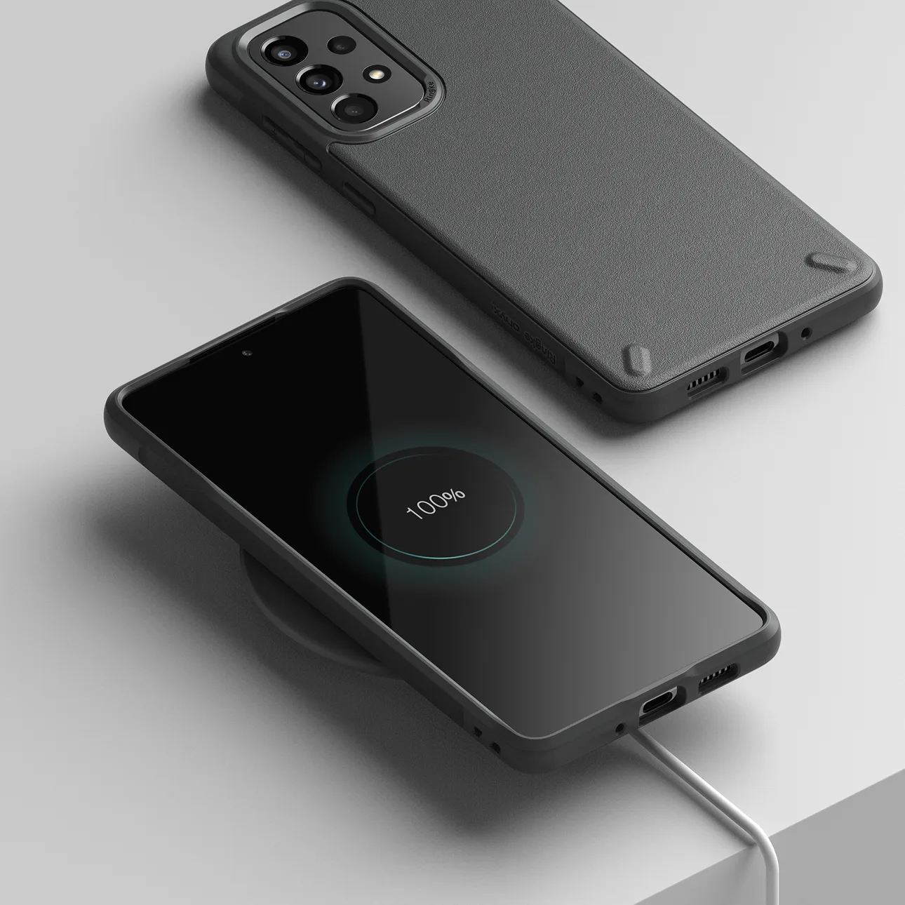 Tartós és rugalmas Galaxy A73 Onyx Gray tok 7