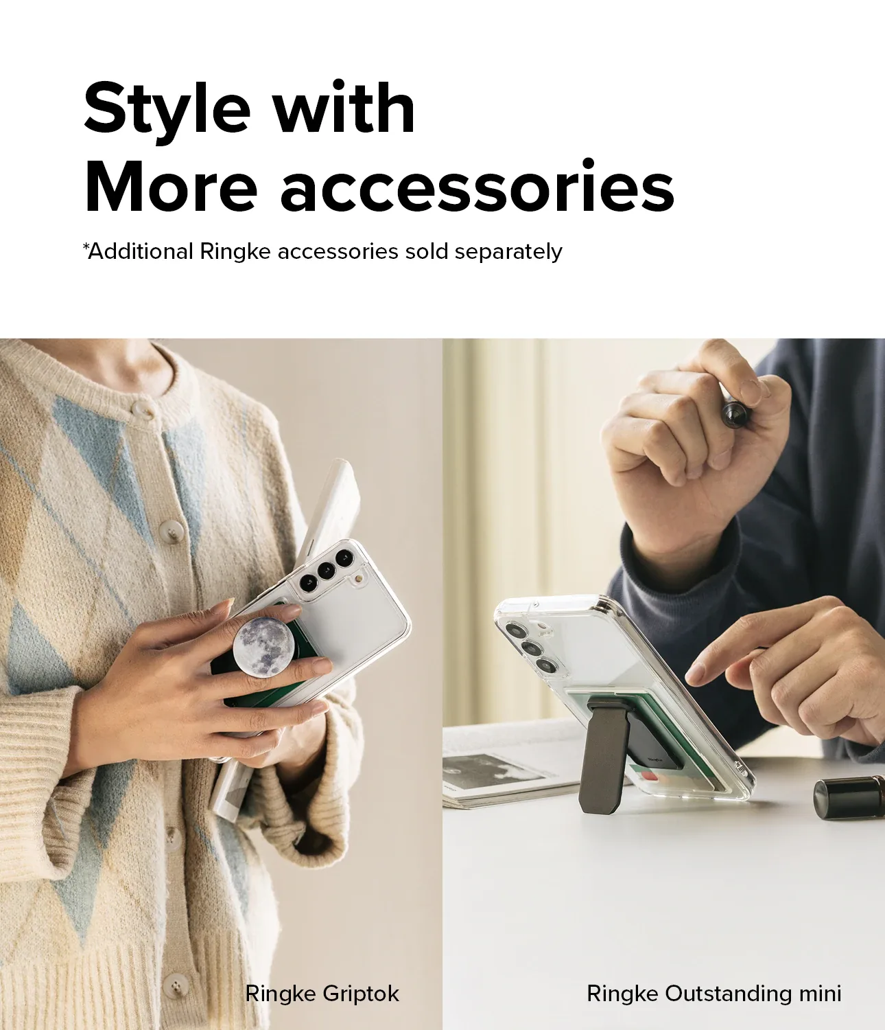 Etui z kieszonką na kartę dokumenty do Galaxy S22+ Fusion Card przezroczysty 9