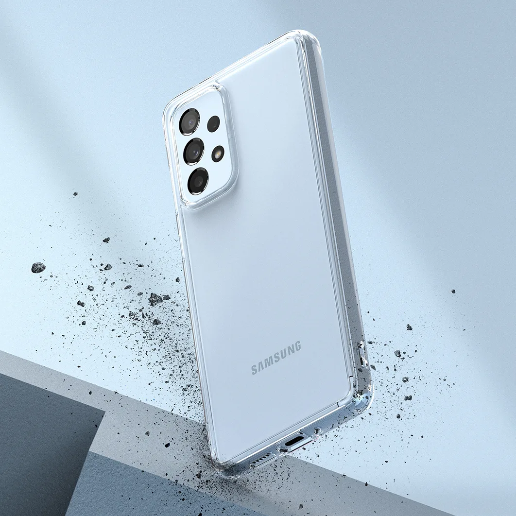 Etui pokrowiec z żelową ramką Galaxy A73 Fusion przezroczysty 5