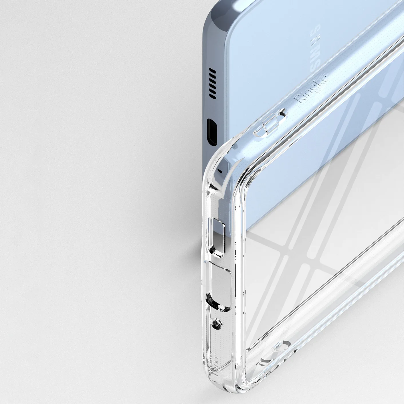 Etui pokrowiec z żelową ramką Galaxy A73 Fusion przezroczysty 6