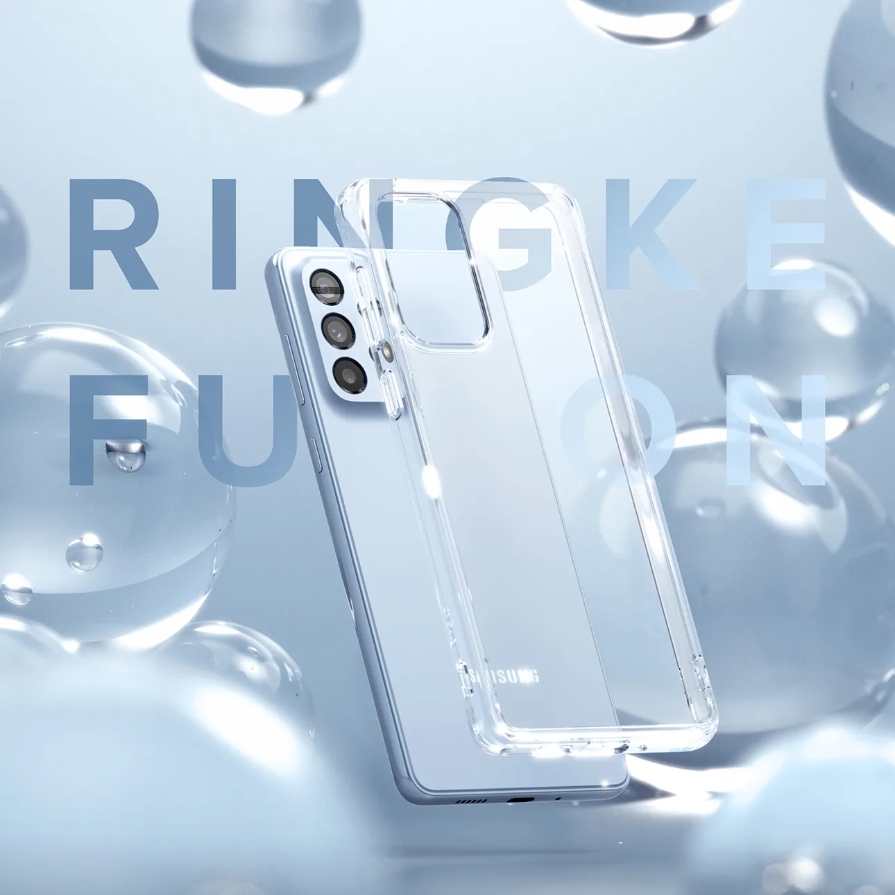 Puzdro Galaxy A73 Fusion s matným polopriehľadným gélovým rámom 9