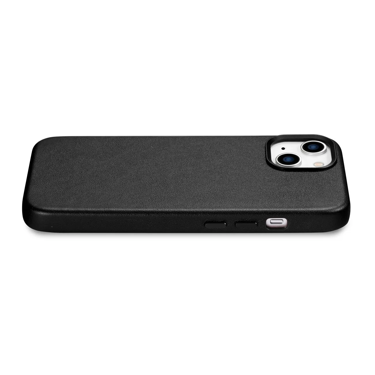 Husă din piele naturală pentru iPhone 14 Plus MagSafe Case Leather, negru 10