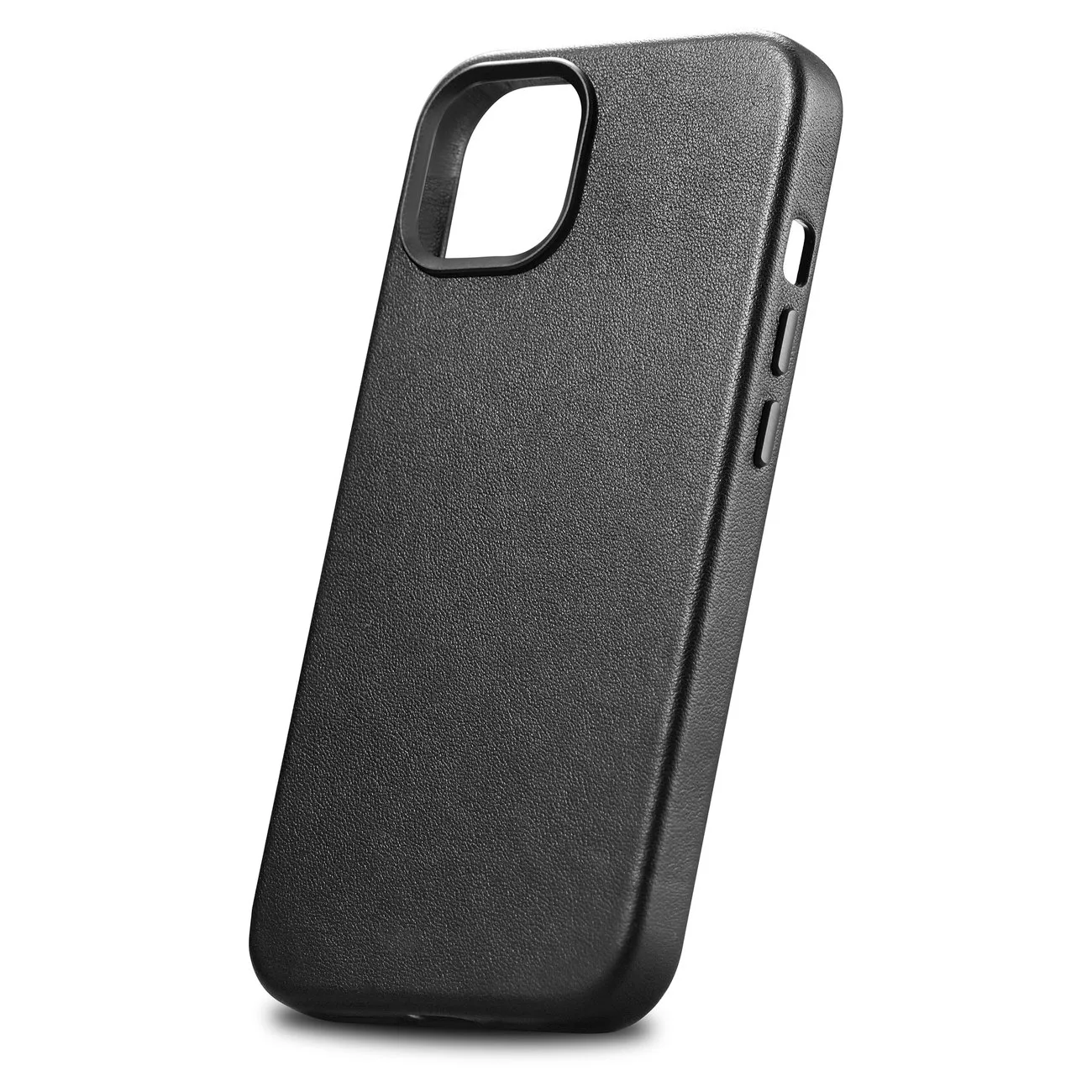 Husă din piele naturală pentru iPhone 14 Plus MagSafe Case Leather, negru 7