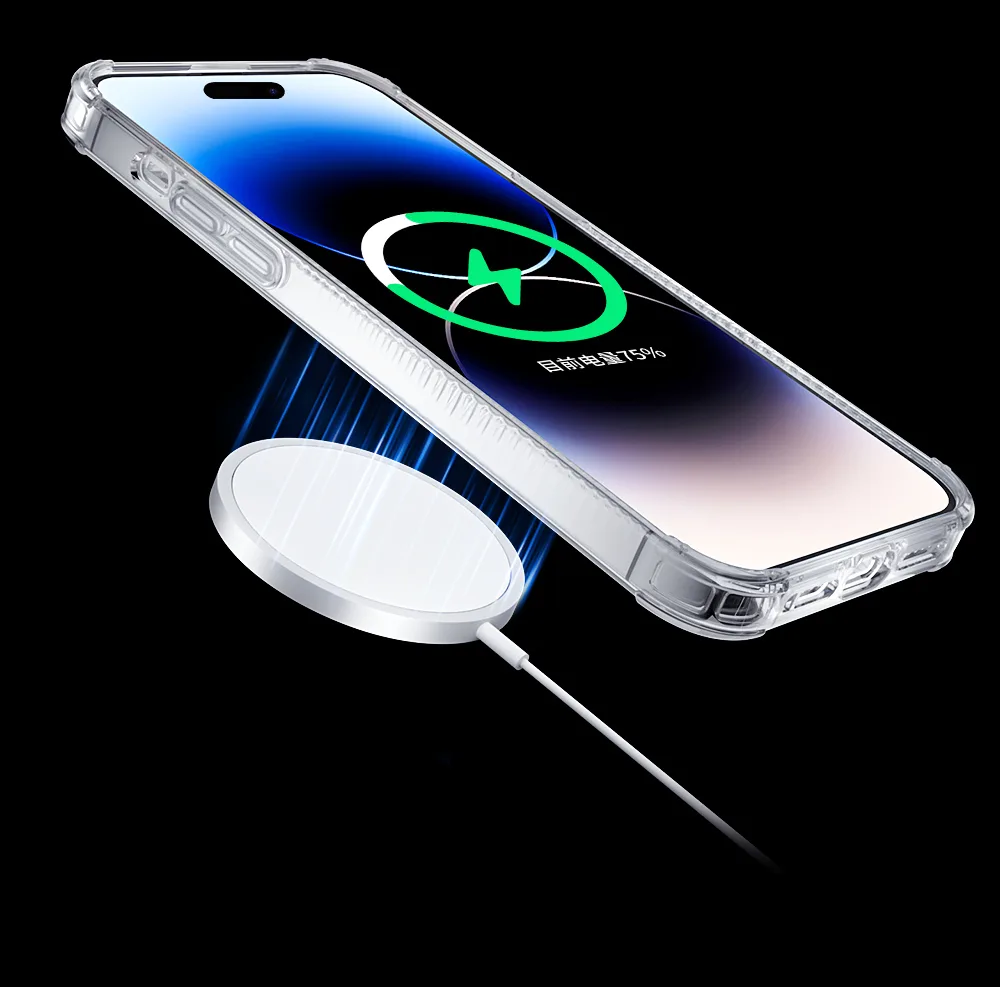 Husă magnetică MagSafe PQY Go Out Series pentru iPhone 14 Plus, negru 4