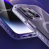PQY Ice Crystal Series Graue MagSafe-Magnethülle für iPhone 14 11