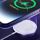 PQY Ice Crystal Series Graue MagSafe-Magnethülle für iPhone 14 5