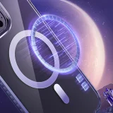 PQY Ice Crystal Series Graue MagSafe-Magnethülle für iPhone 14 7
