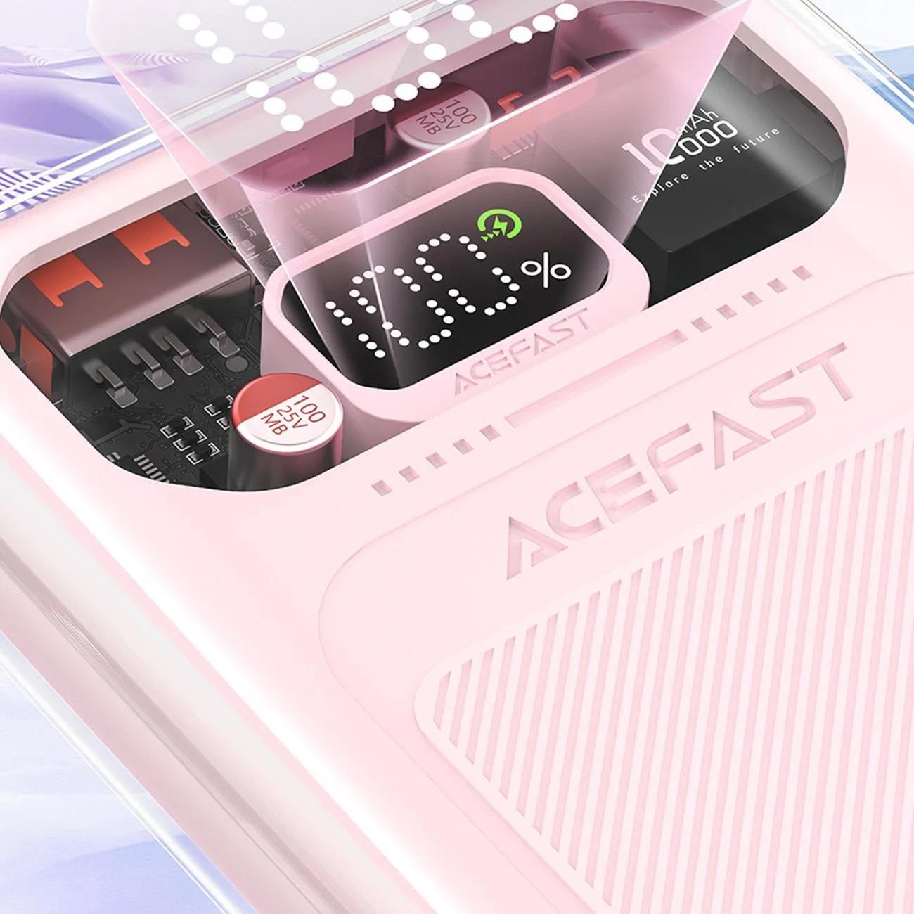 Sparkling Series 10000mAh Power Bank, brzo punjenje 30W, zelena 10