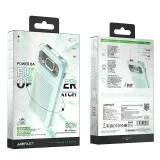 Sparkling sorozatú 10000 mAh-s powerbank, 30 W-os gyorstöltés, zöld 4