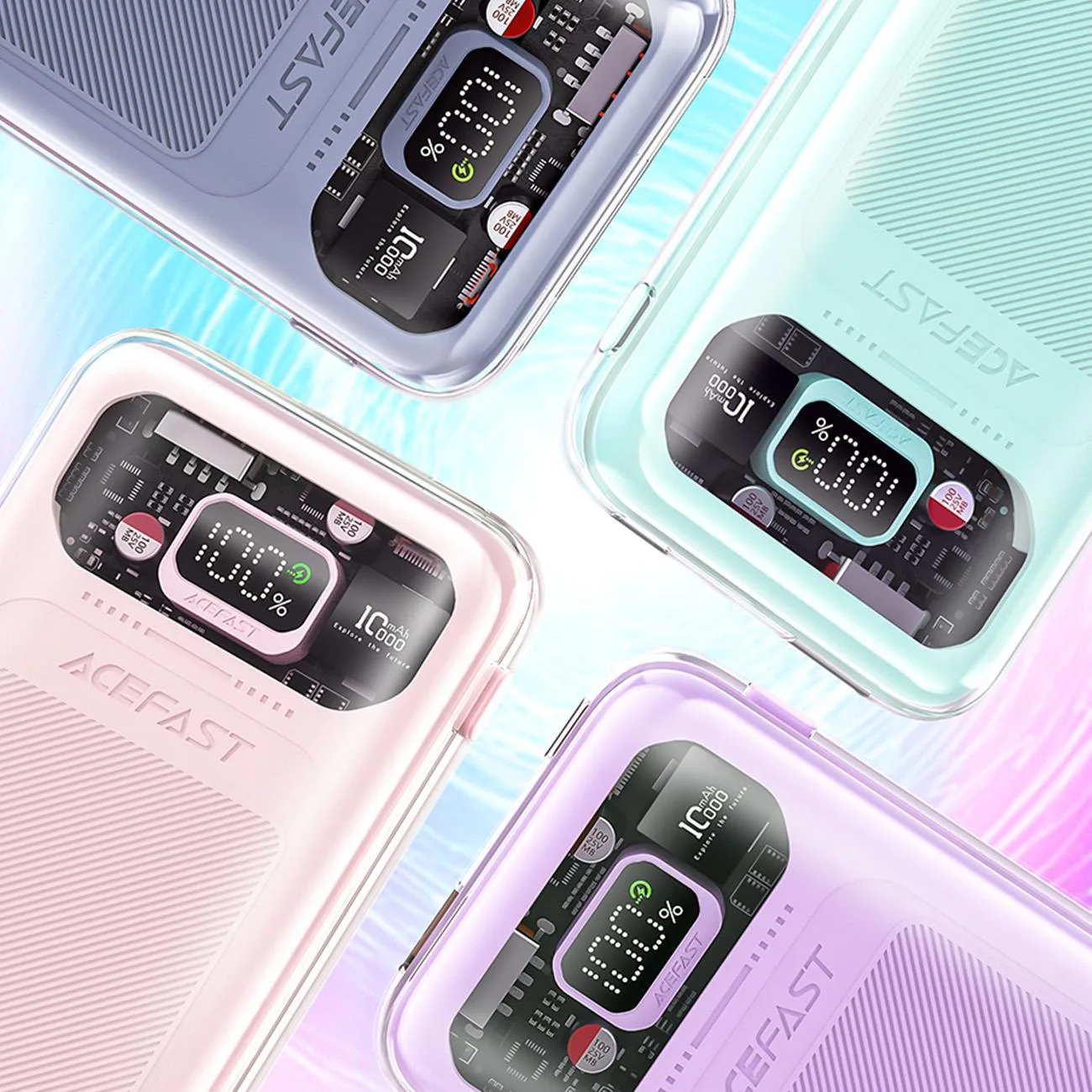 Sparkling Series 10000mAh Power Bank, brzo punjenje 30W, zelena 7