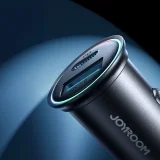 Mini ładowarka samochodowa 60W USB-A QC3.0 USB-C PD czarna 7