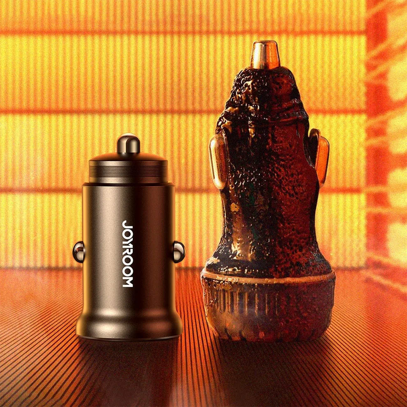 30W Mini Car Charger USB-A QC3.0 USB-C PD Black 9