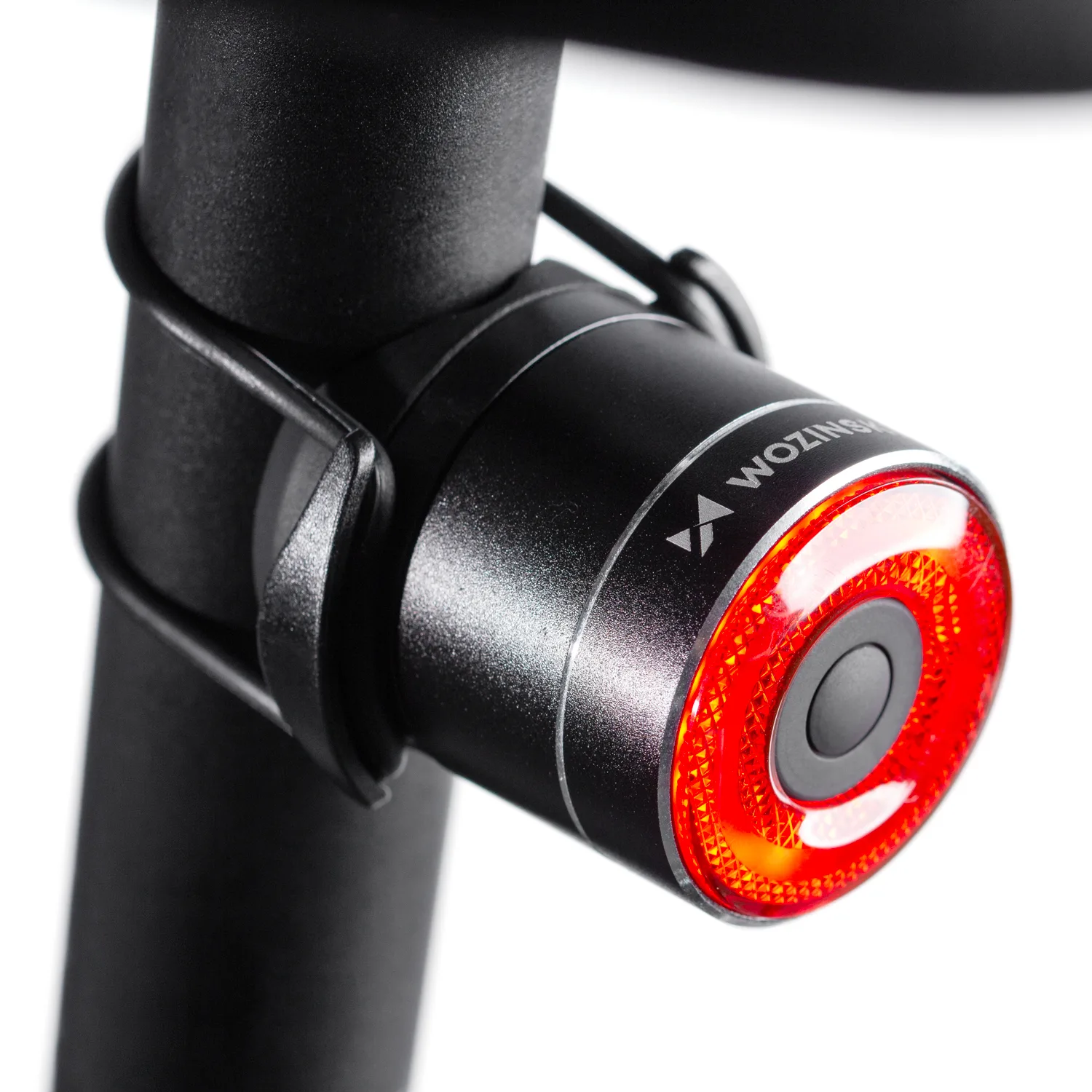 USB-C LED hátsó kerékpárlámpa, piros fény, STOP érzékelő, fekete 3