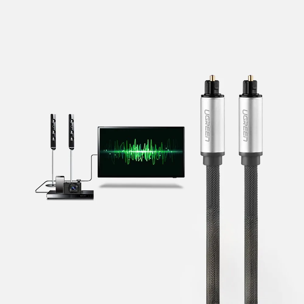 3 m sivi Toslink SPDIF optički kabel 3