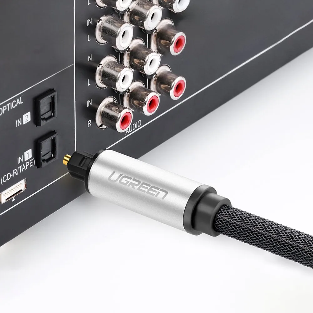 3 m sivi Toslink SPDIF optički kabel 4