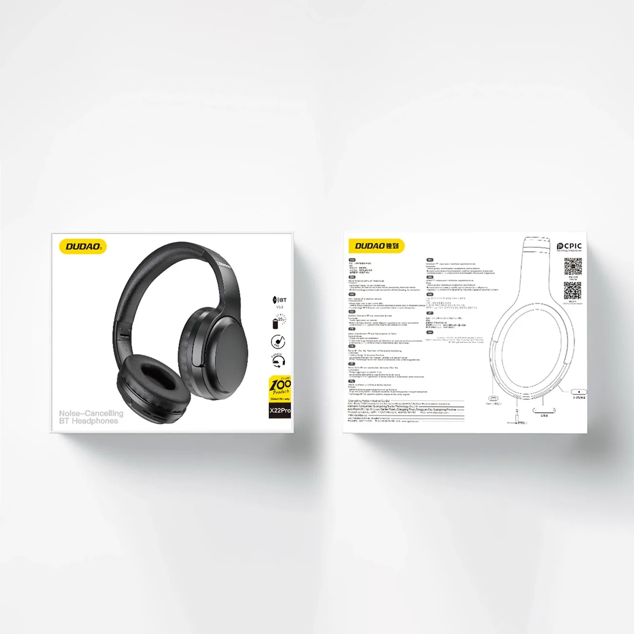 Wireless Bluetooth 5.3 Over-Ear Headphones, Black 3