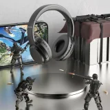 Bezprzewodowe nauszne słuchawki Bluetooth 5.3 czarny 4