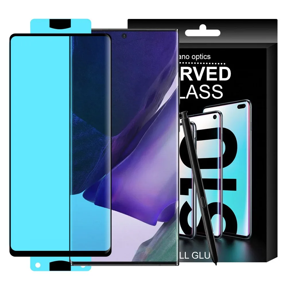 Edzett üveg képernyővédő kerettel a Samsung Galaxy S21+ 5G 3D Edge Nano Flexi Glass fekete