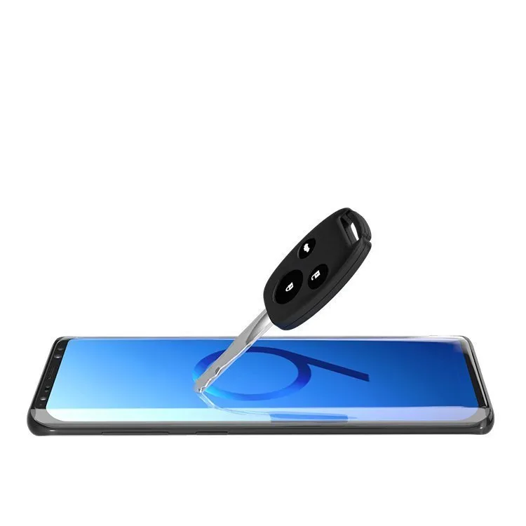 Zaštitnik ekrana od kaljenog stakla s okvirom za Samsung Galaxy S21+ 5G 3D Edge Nano Flexi Glass crna 3