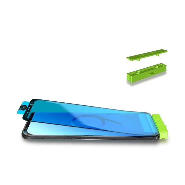 Zaštitnik ekrana od kaljenog stakla s okvirom za Samsung Galaxy S21+ 5G 3D Edge Nano Flexi Glass crna 7