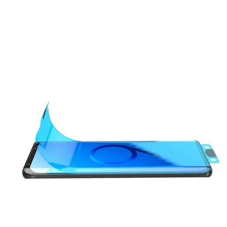 Zaštitnik ekrana od kaljenog stakla s okvirom za Samsung Galaxy S21+ 5G 3D Edge Nano Flexi Glass crna 9