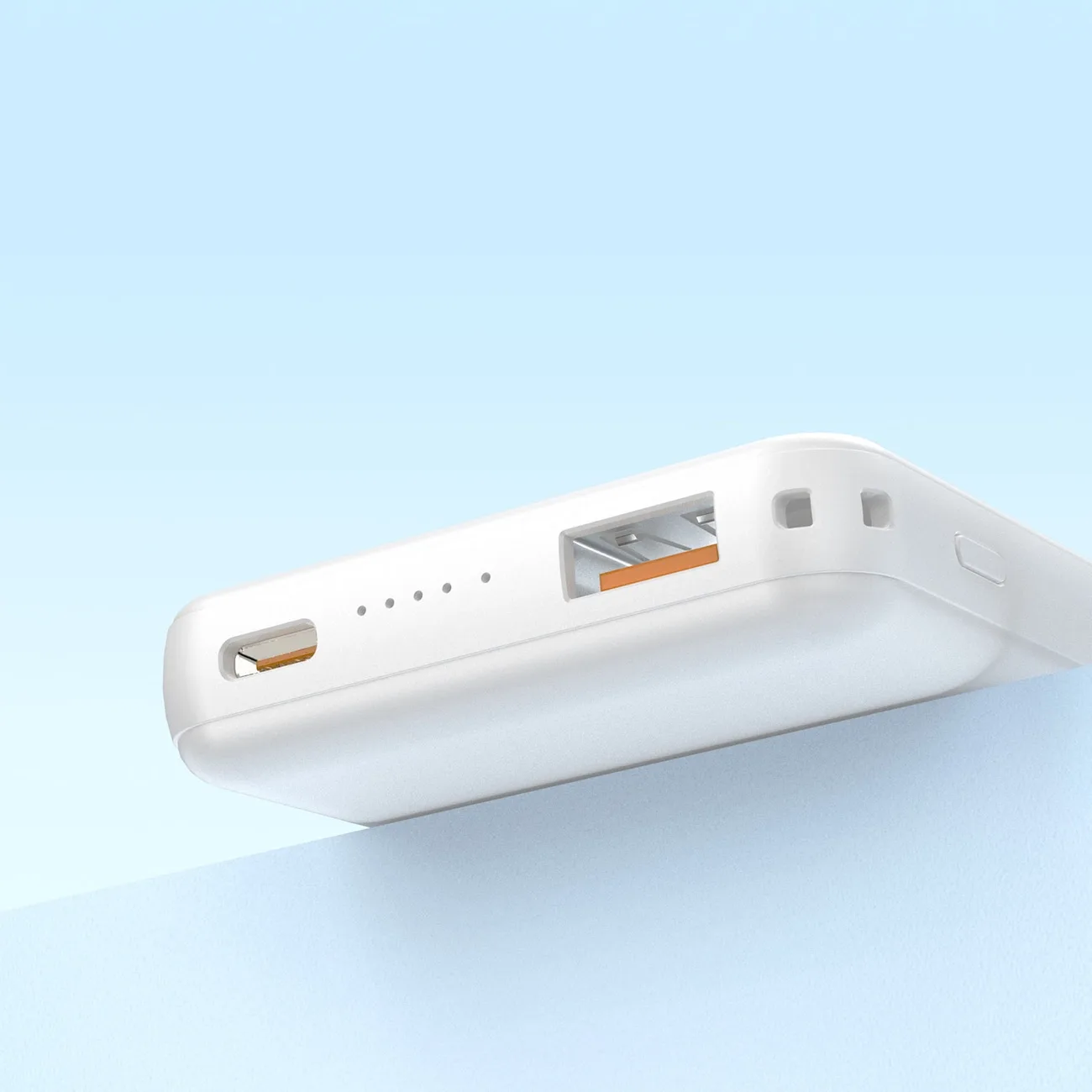 5000mAh Magnetic Power Bank with MagSafe Inductive Charger, White 5