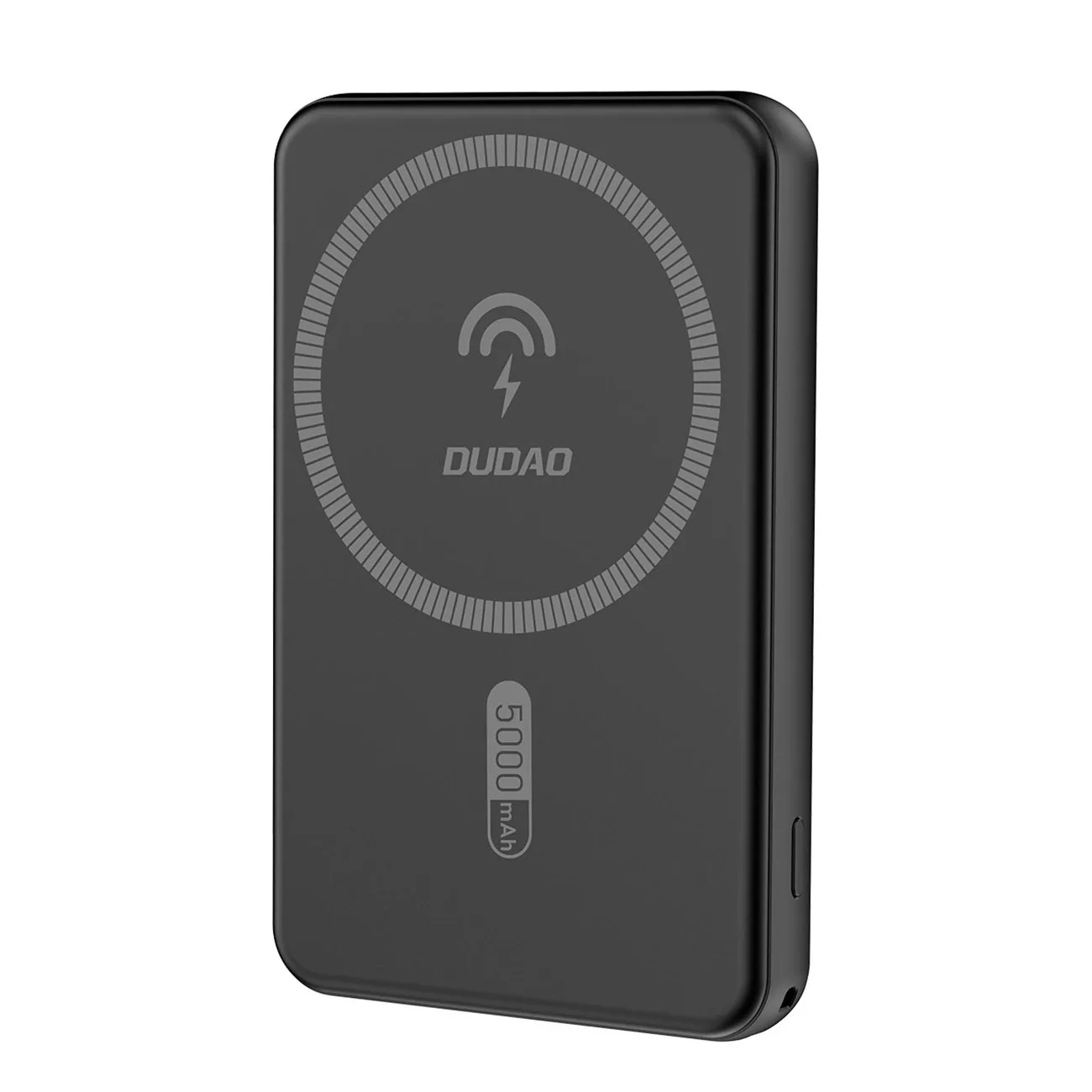 5000 mAh-s mágneses power bank MagSafe induktív töltővel, fekete