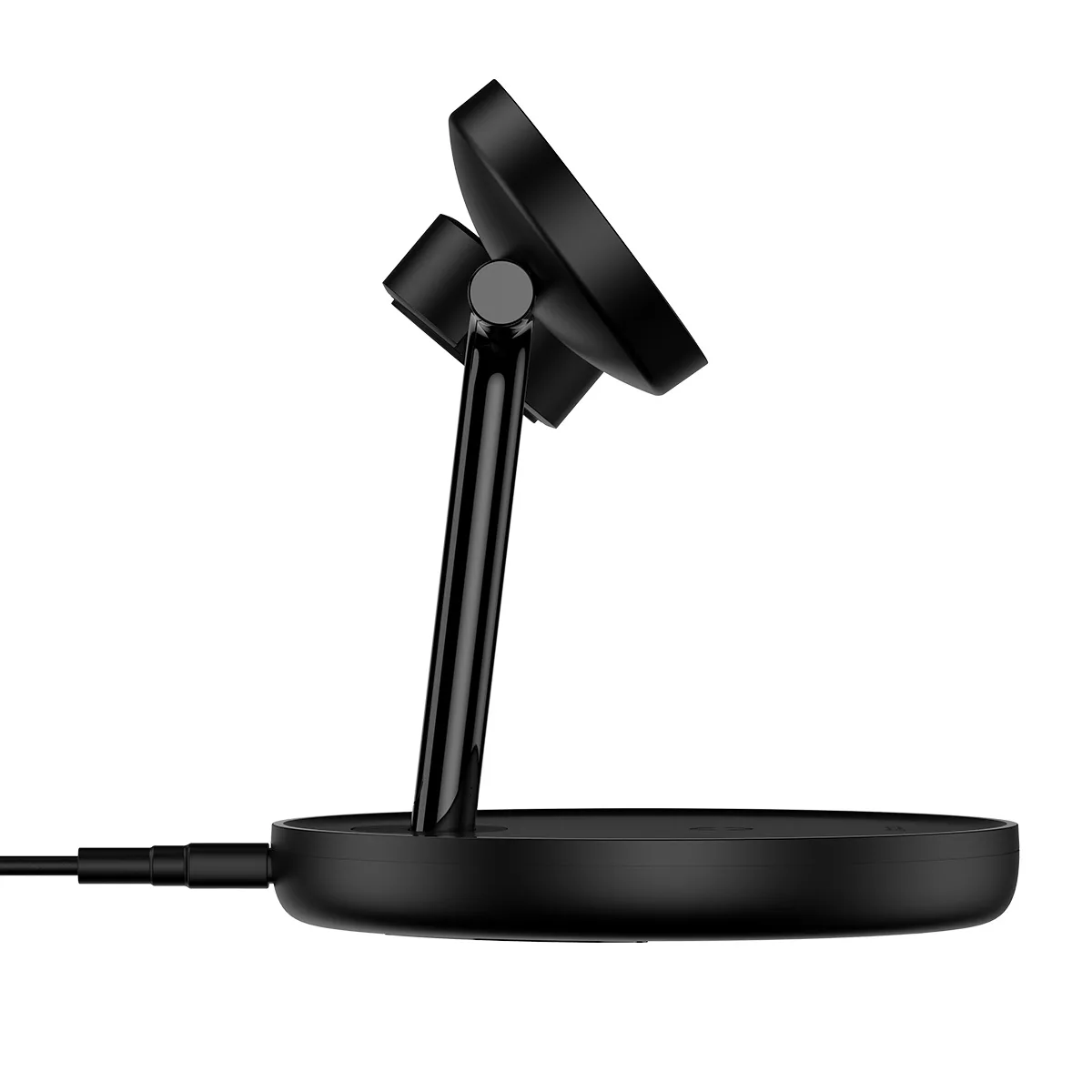 3 az 1-ben induktív töltőállvány iPhone, Apple Watch és AirPods készülékekhez + 1 m-es USB-C kábel, fekete 3