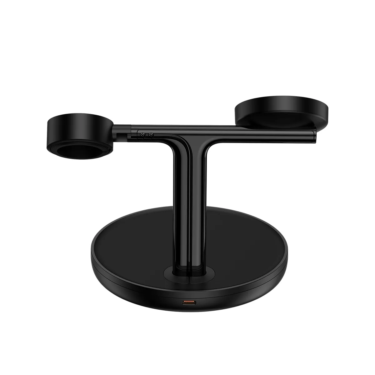 3 az 1-ben induktív töltőállvány iPhone, Apple Watch és AirPods készülékekhez + 1 m-es USB-C kábel, fekete 4