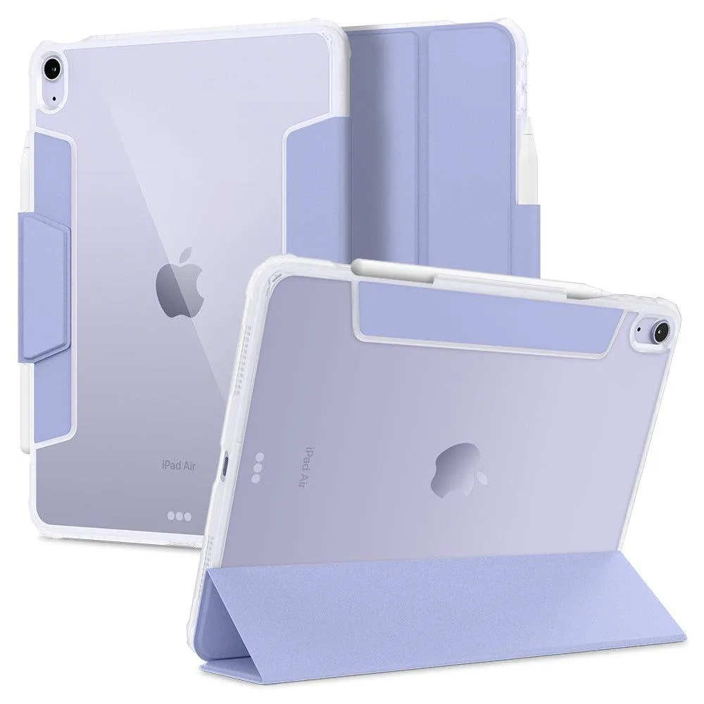 Tartóval ellátott tok Apple iPad Air 4 2020 / 5 2022 Ultra Hybrid Pro készülékekhez, levendula színű