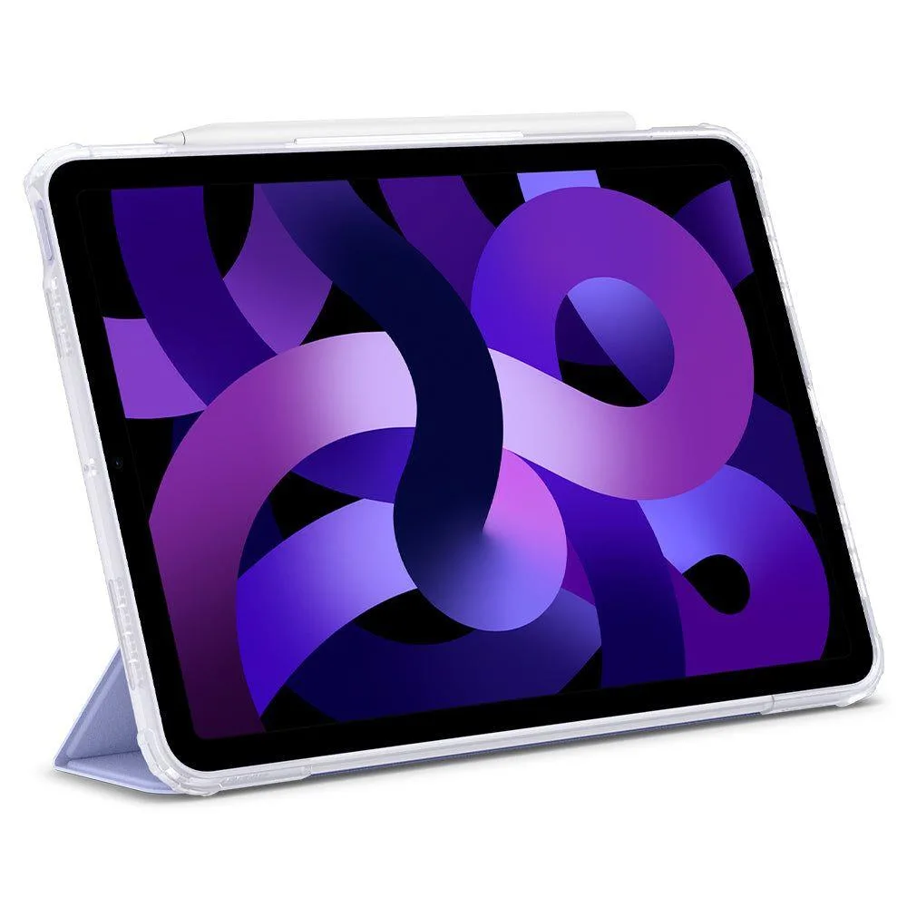 Tartóval ellátott tok Apple iPad Air 4 2020 / 5 2022 Ultra Hybrid Pro készülékekhez, levendula színű 11
