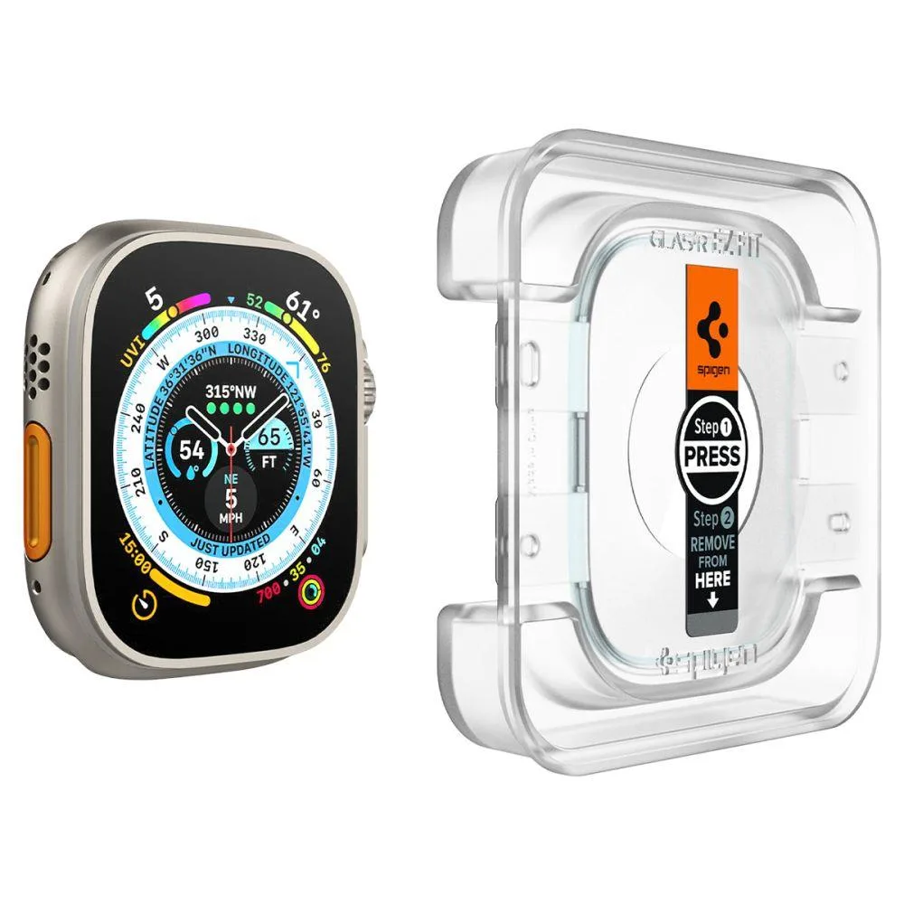 GlastR EZ Fit edzett üveg az Apple Watch Ultra 49 mm-hez, 2 db-os szett 3