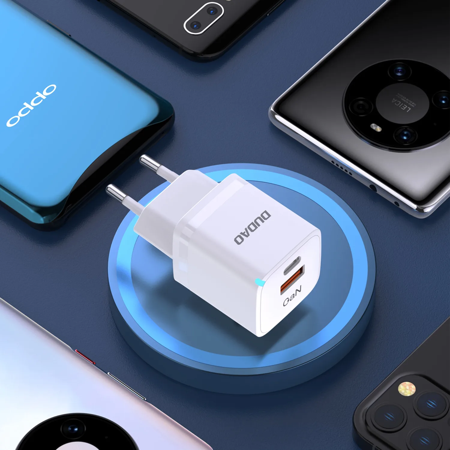 33-W-GaN-PPS-USB-C-USB-A-Wandladegerät, weiß 8