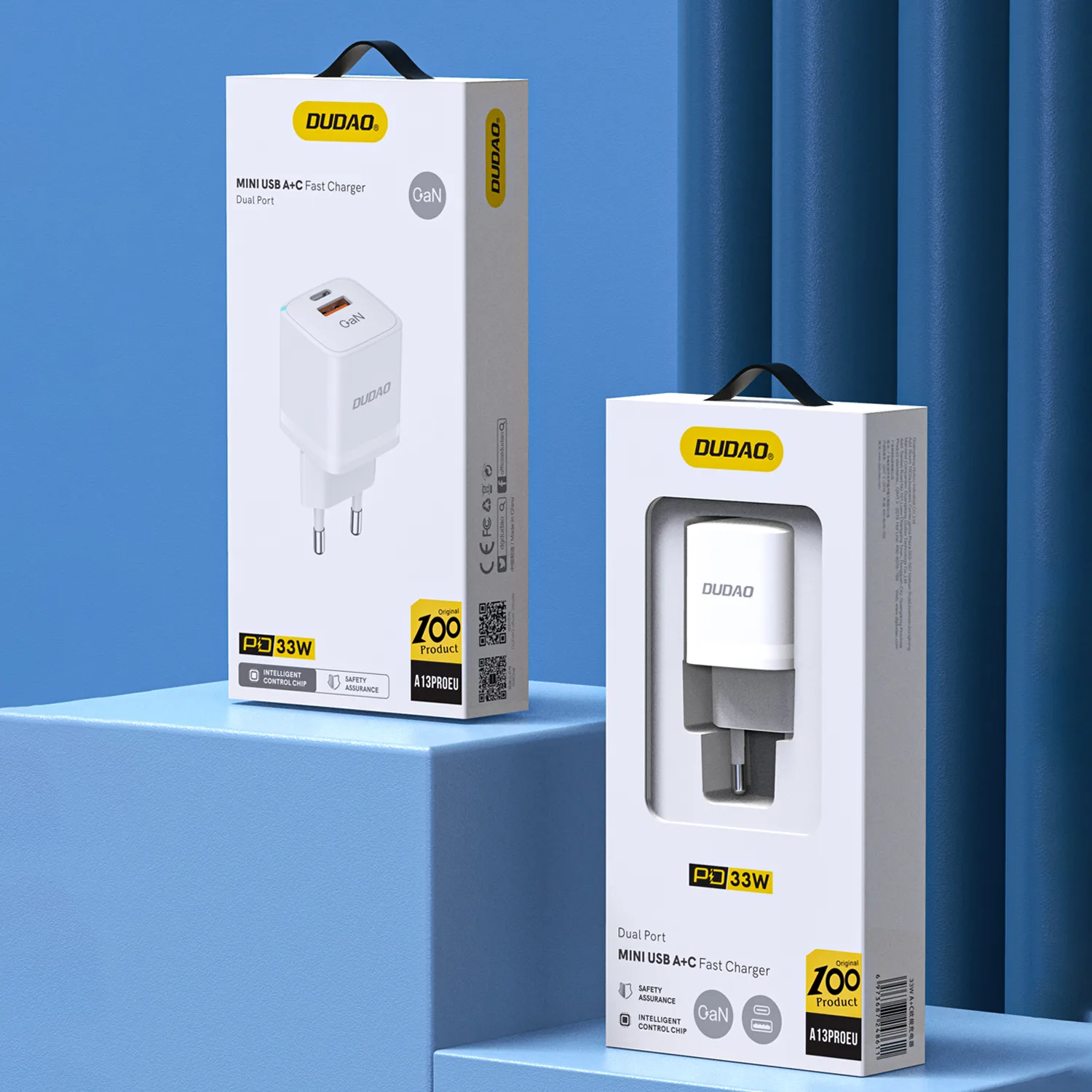 33-W-GaN-PPS-USB-C-USB-A-Wandladegerät, weiß 9