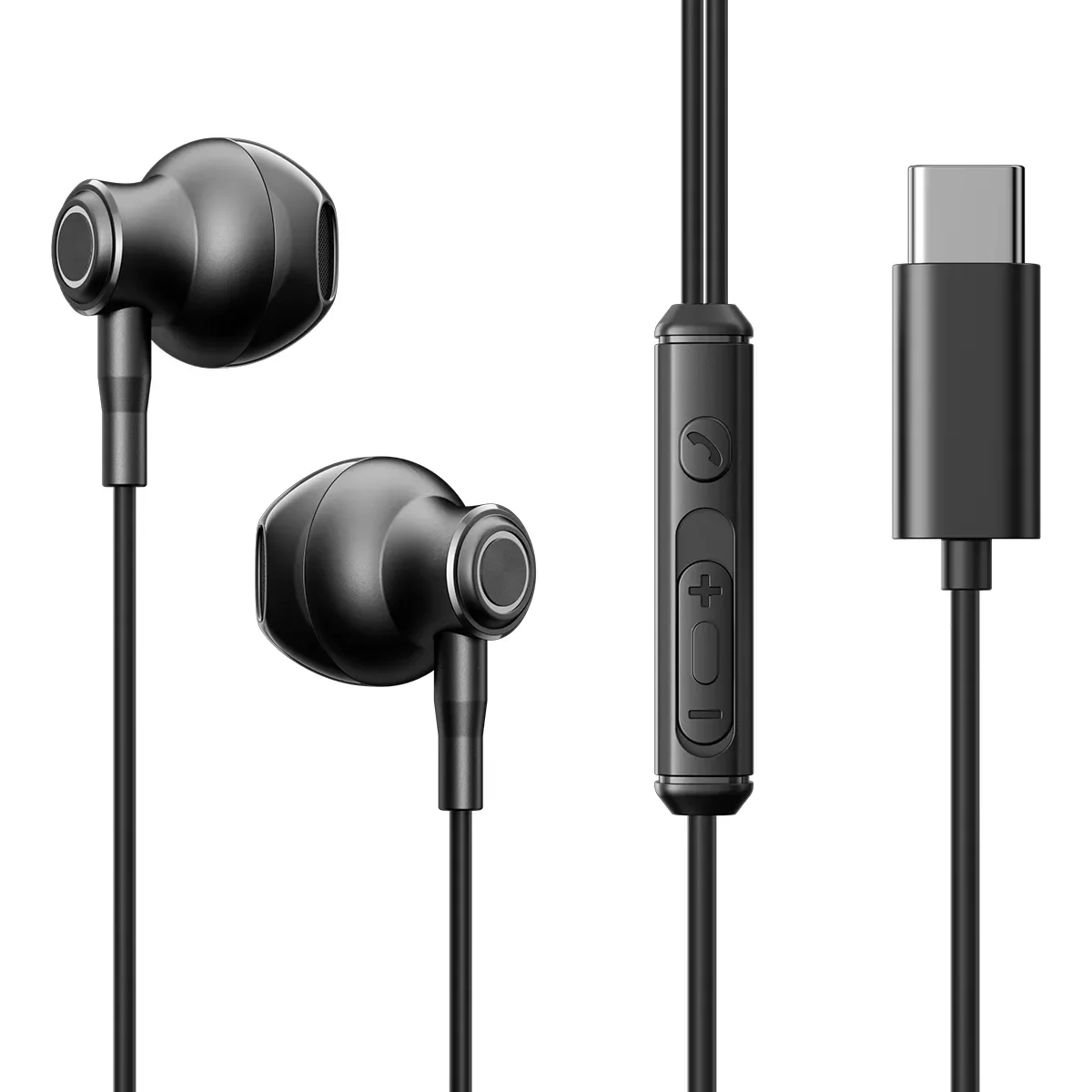 Slušalice, slušalice, USB-C kabel, 1,2 m, crni