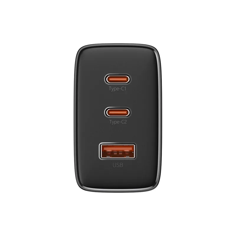 GaN Cube Pro 65 W 2x USB-C USB-A fali töltő, fekete 3